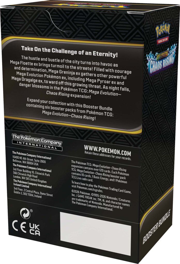 Pokémon TCG: Mega Evolution Chaos Rising Booster Bundle