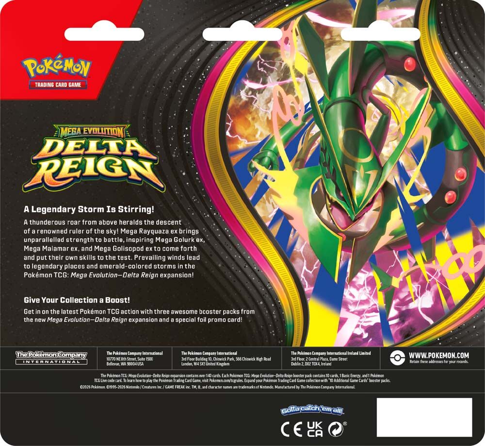 Pokémon TCG: Mega Evolution—Delta Reign Three-Booster Blister