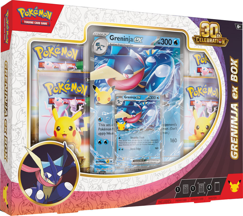 Pokemon TCG: 30th Celebration Sylveon ex Box / Greninja ex Box (1)