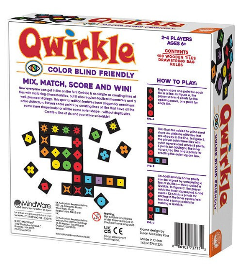 Qwirkle: Color Blind Friendly Edition