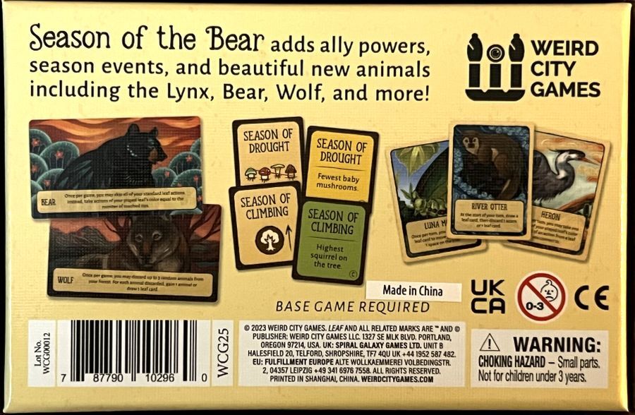 Leaf: Season of the Bear Expansion