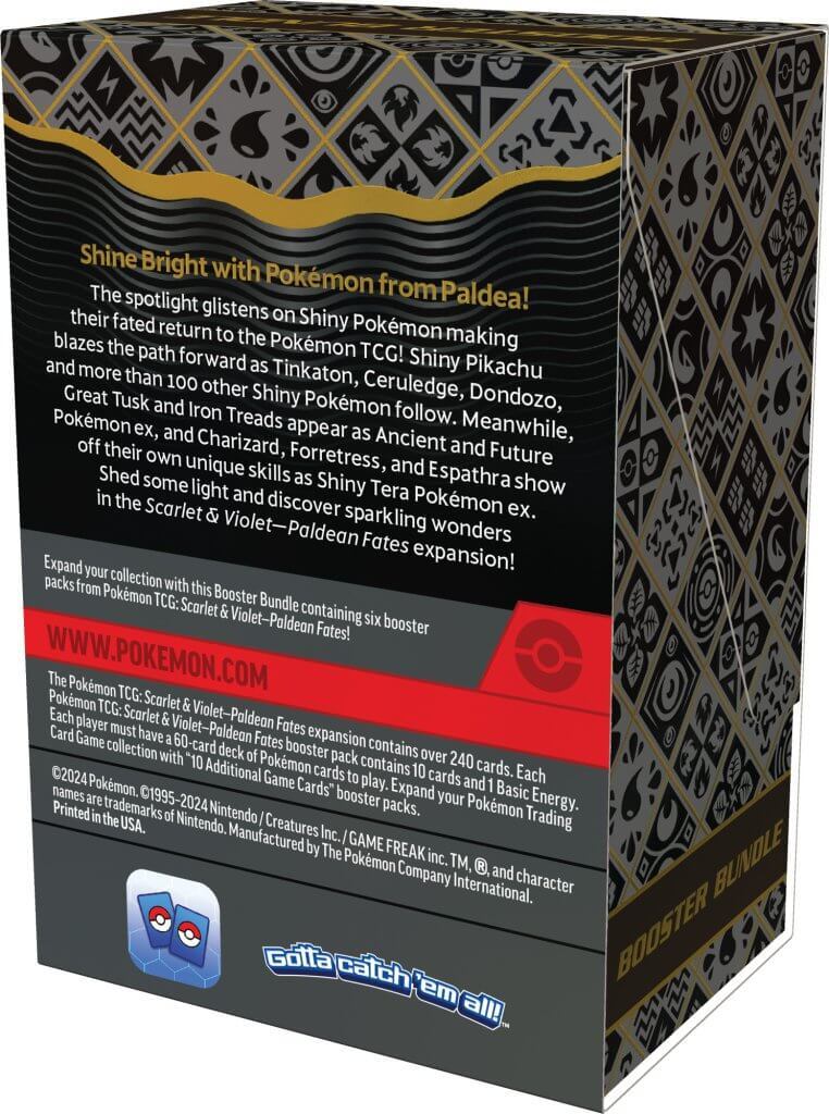 Pokemon TCG Scarlet & Violet 4.5 Paldean Fates Booster Bundle