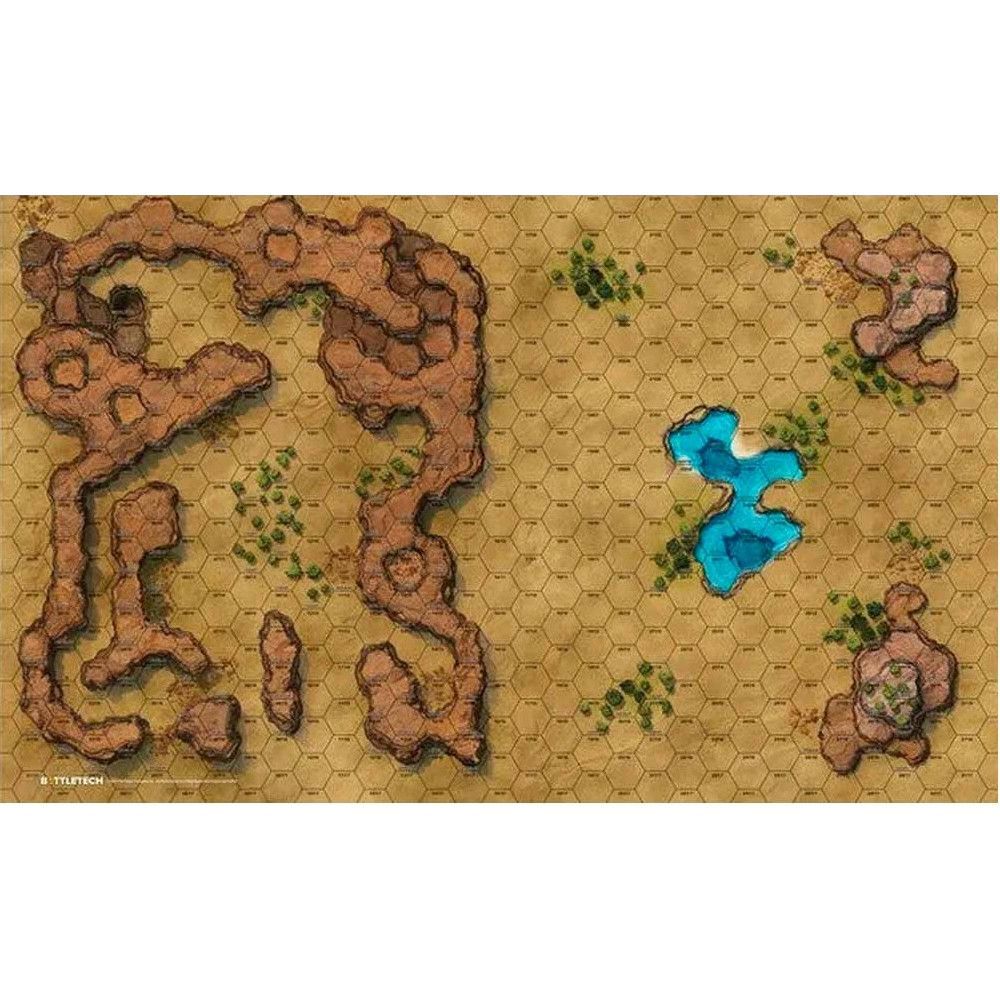 BattleTech: Savannah - Large Lakes BattleMat