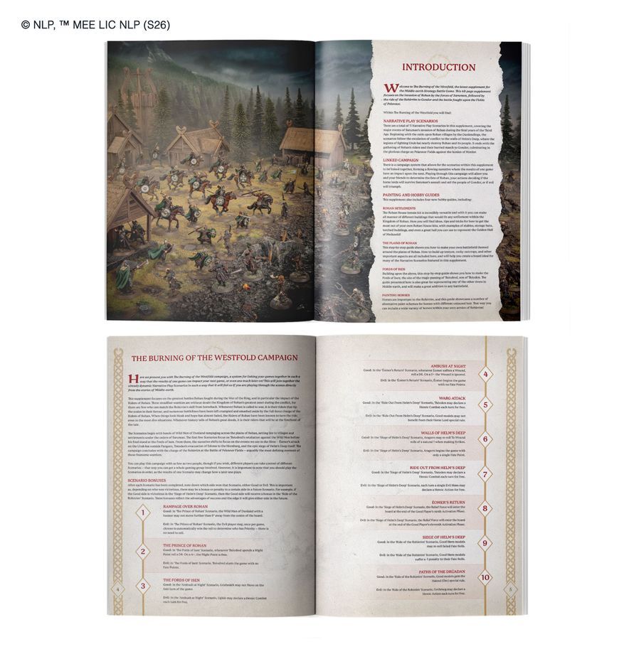 30-82 Middle Earth Strategy Battle Game Journal: Burning Of The Westfold