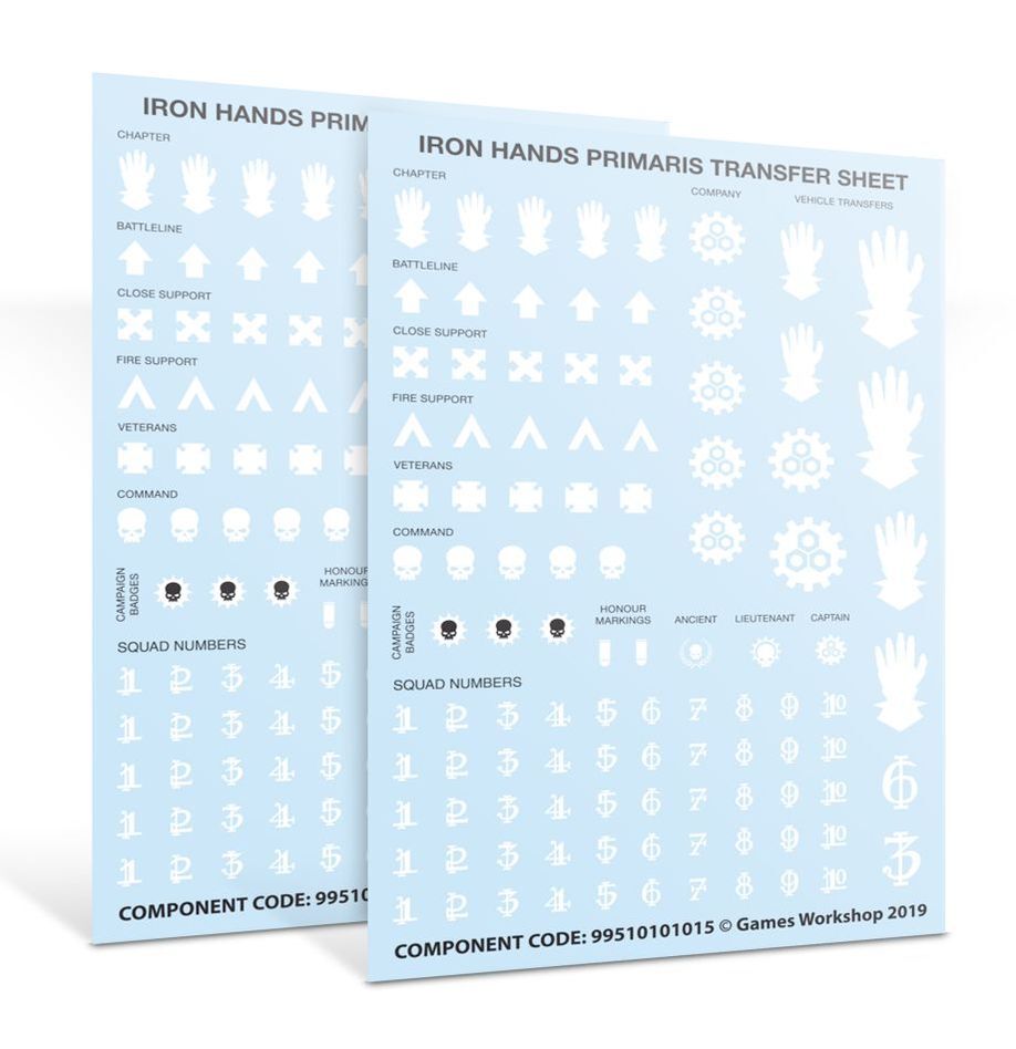 55-09 Iron Hands Primaris Upgrades & Transfers