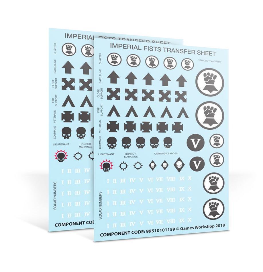 55-26 Imperial Fists: Primaris Upgrades & Transfers