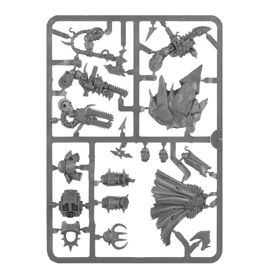 43-12 Chaos Space Marines: Chaos Lord in Terminator Armour/Sorcerer in Terminator Armour