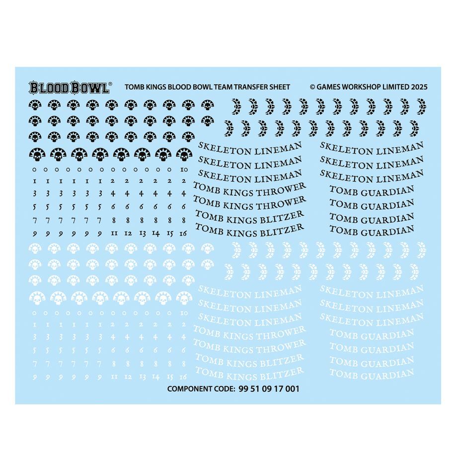 202-52 Blood Bowl: Tomb Kings Team