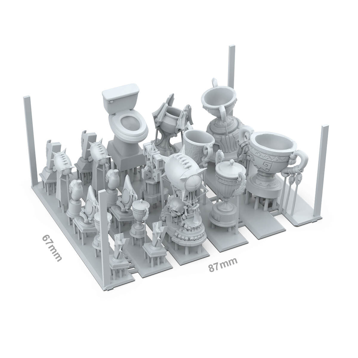 Diorama Bits: Fantasy Football Trophies