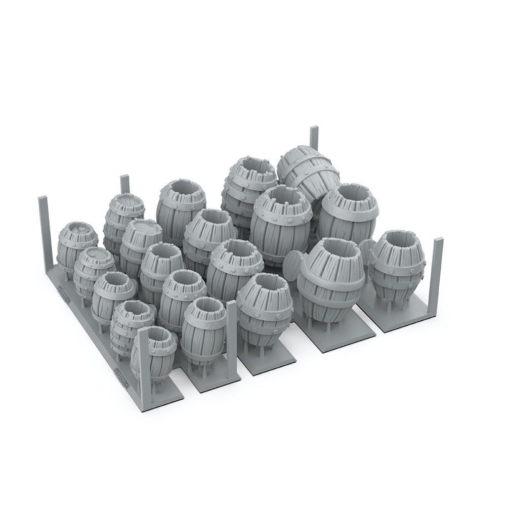 Basing Bits - Wood Barrels (32 Pieces)