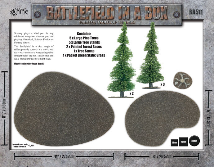 Battlefield in a Box: BB511 Large Pine Wood (30mm)