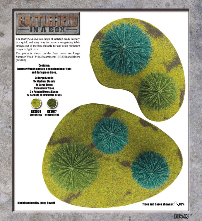 Battlefield in a Box: BB543 Large Summer Wood (30mm)