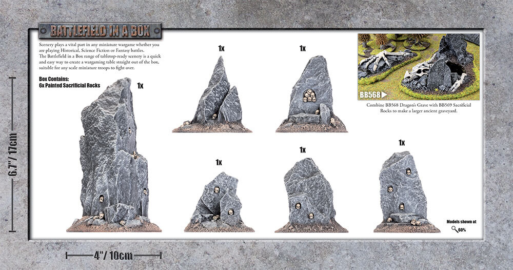 Battlefield in a Box: BB569 Sacrificial Rocks (30mm)