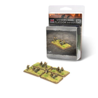 Flames of War: British: Vickers MMG Platoon (Far East) (x4)