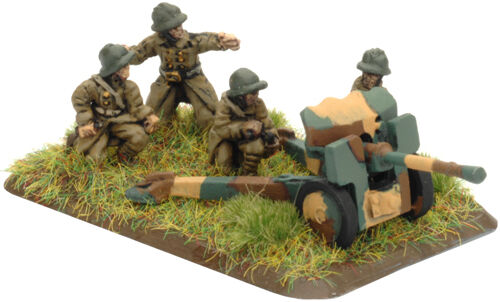 Flames of War: French: Hotchkiss 25mm Anti-tank Platoon (x4 guns)