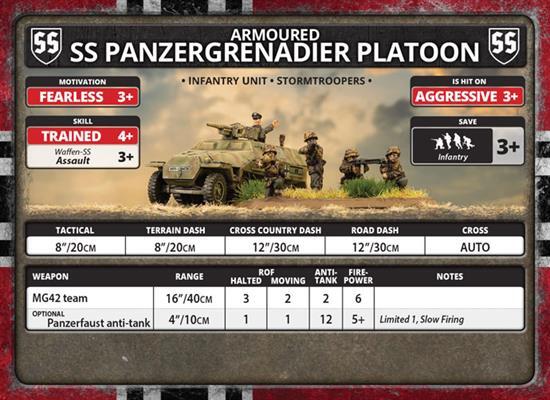 Flames of War: D-Day Waffen-SS Unit Cards