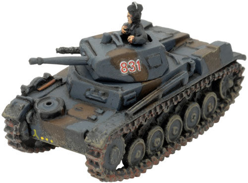 Flames of War: German: Panzer II Platoon (x5 Plastic)