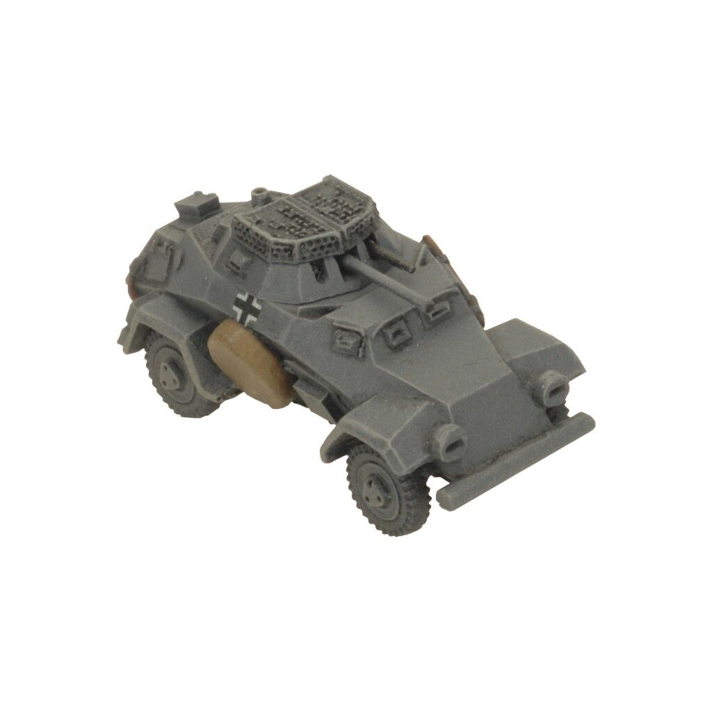 Flames of War: German: Sd Kfz 222 / 221 Scout Troop (x4 Plastic)