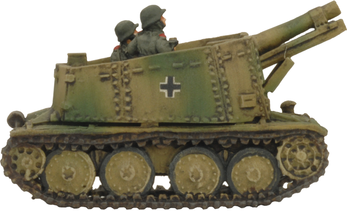 Flames of War: German: Grille (late) (15cm) Gun Platoon (2 x figures)