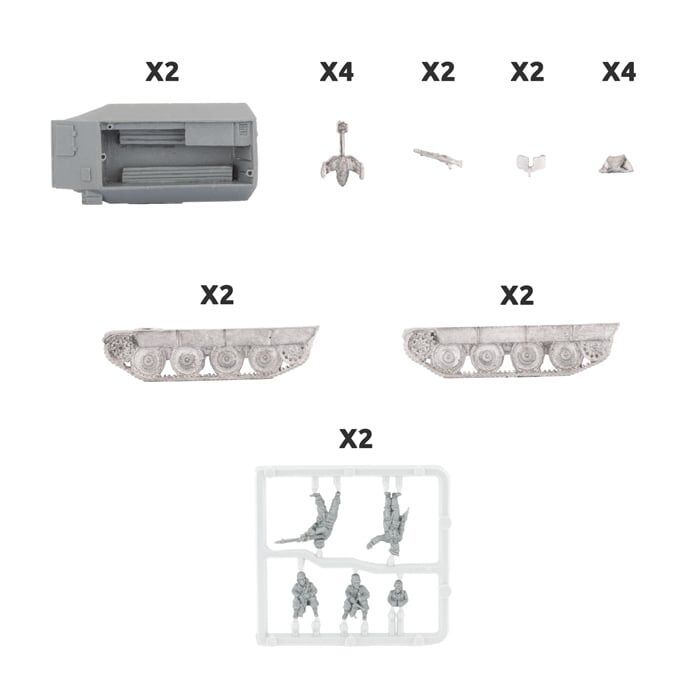 Flames of War: Katzchen Armoured Personnel Carrier (x2)