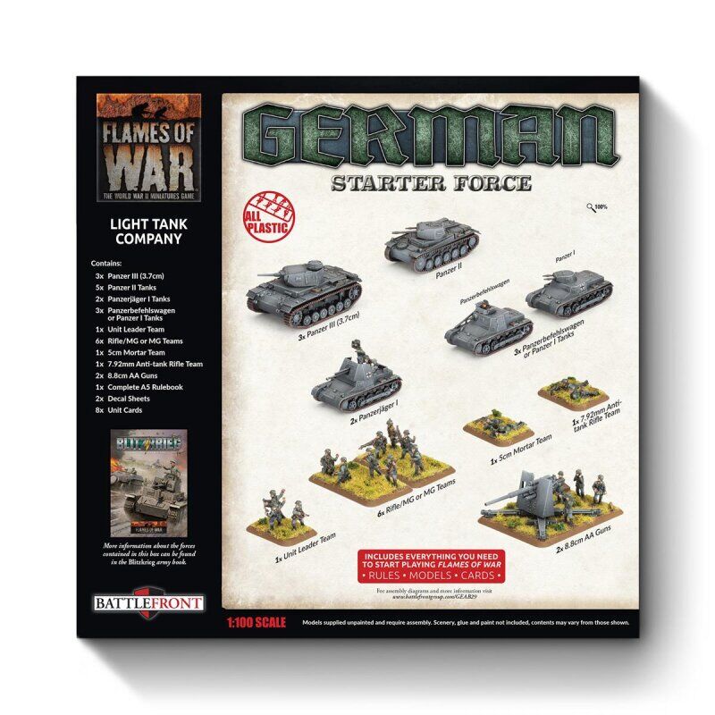 Flames of War: German Light Tank Company (Plastic)