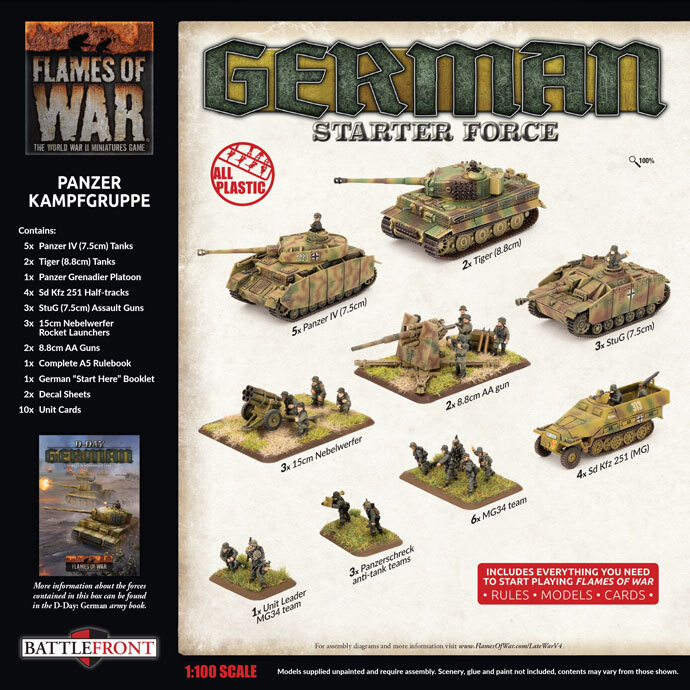 Flames of War: German Late War Panzer Kampfgruppe Starter Force