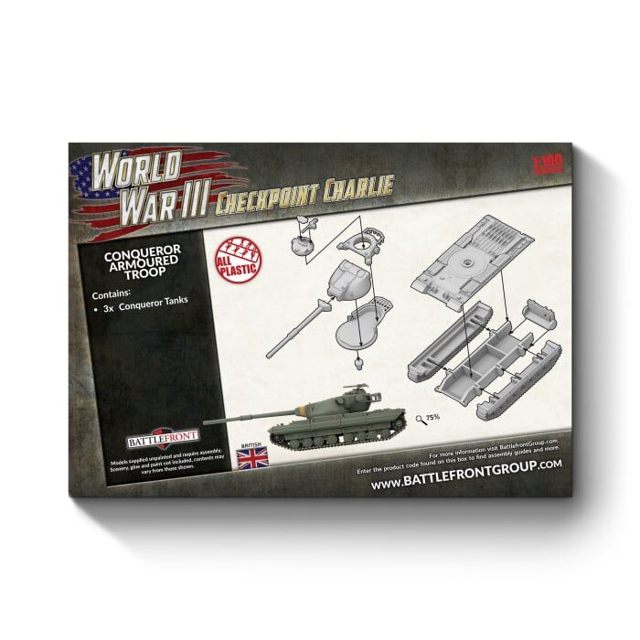 WWIII: Checkpoint Charlie British - Conqueror Armoured Troop (Plastic)
