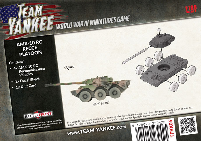 WWIII/Team Yankee: French - AMX-10 RC Recce Platoon