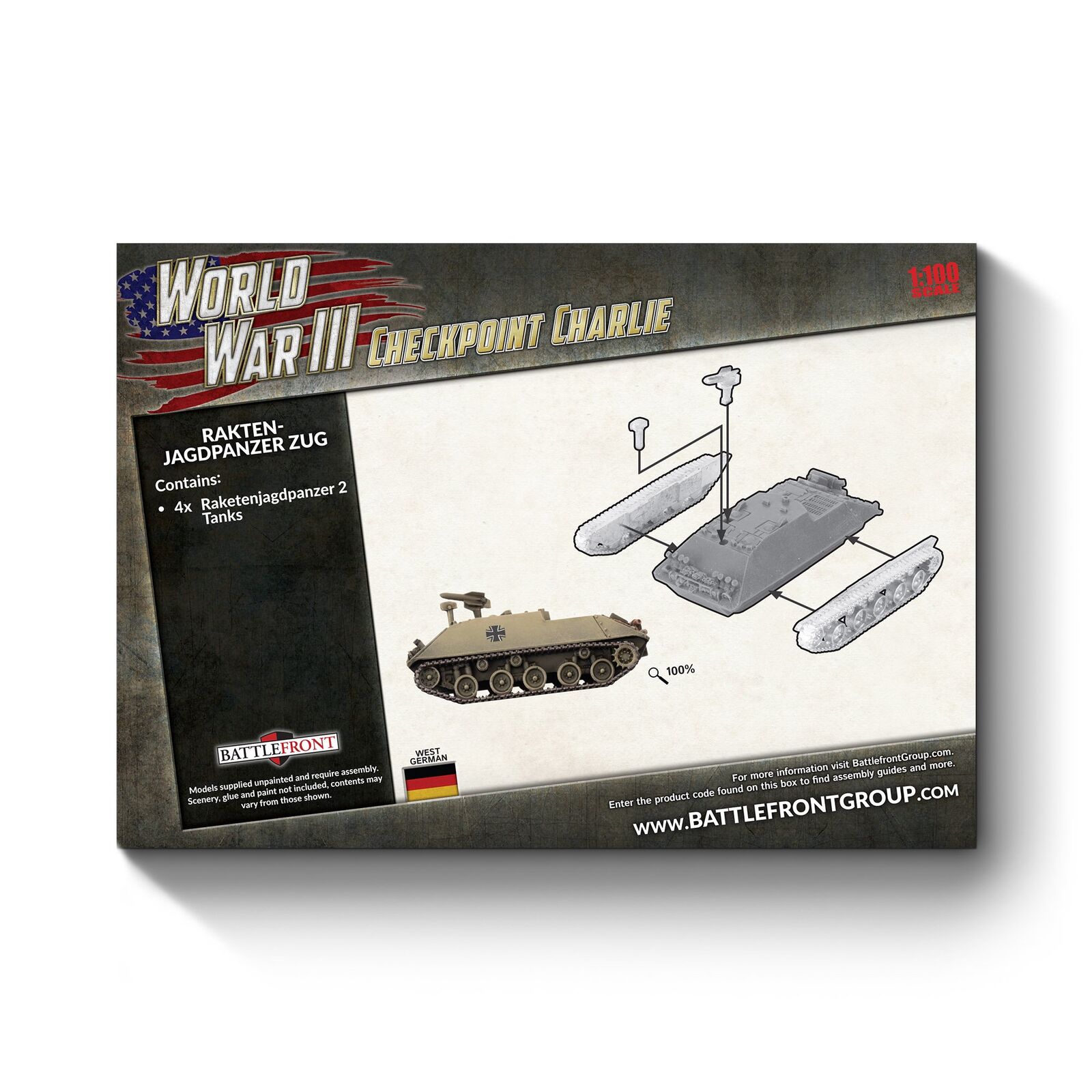 WWIII: West German - Raketenjagdpanzer Zug (x4)