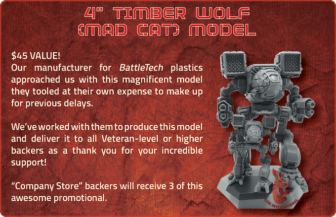 Timberwolf: Mercenaries Kickstarter Version (4"/100mm Tall)