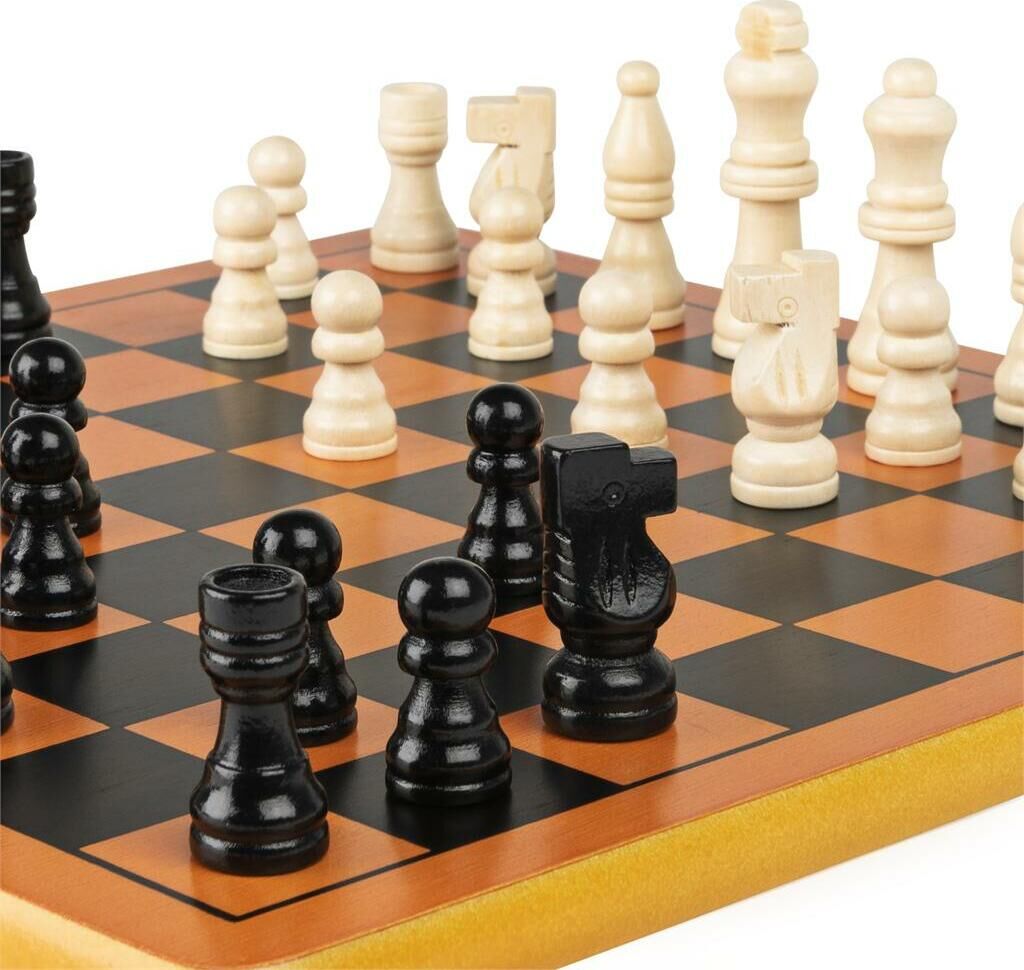 Wood 29cm Chess Set