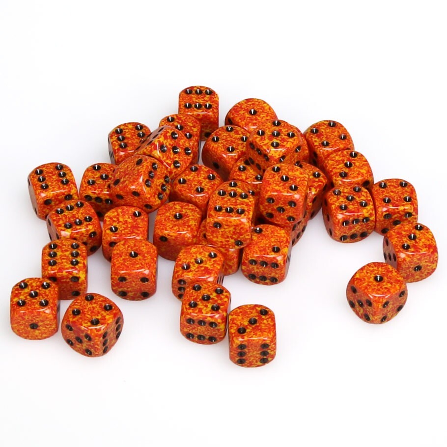 Speckled: Fire Elemental 12mm D6 Dice Set (36)