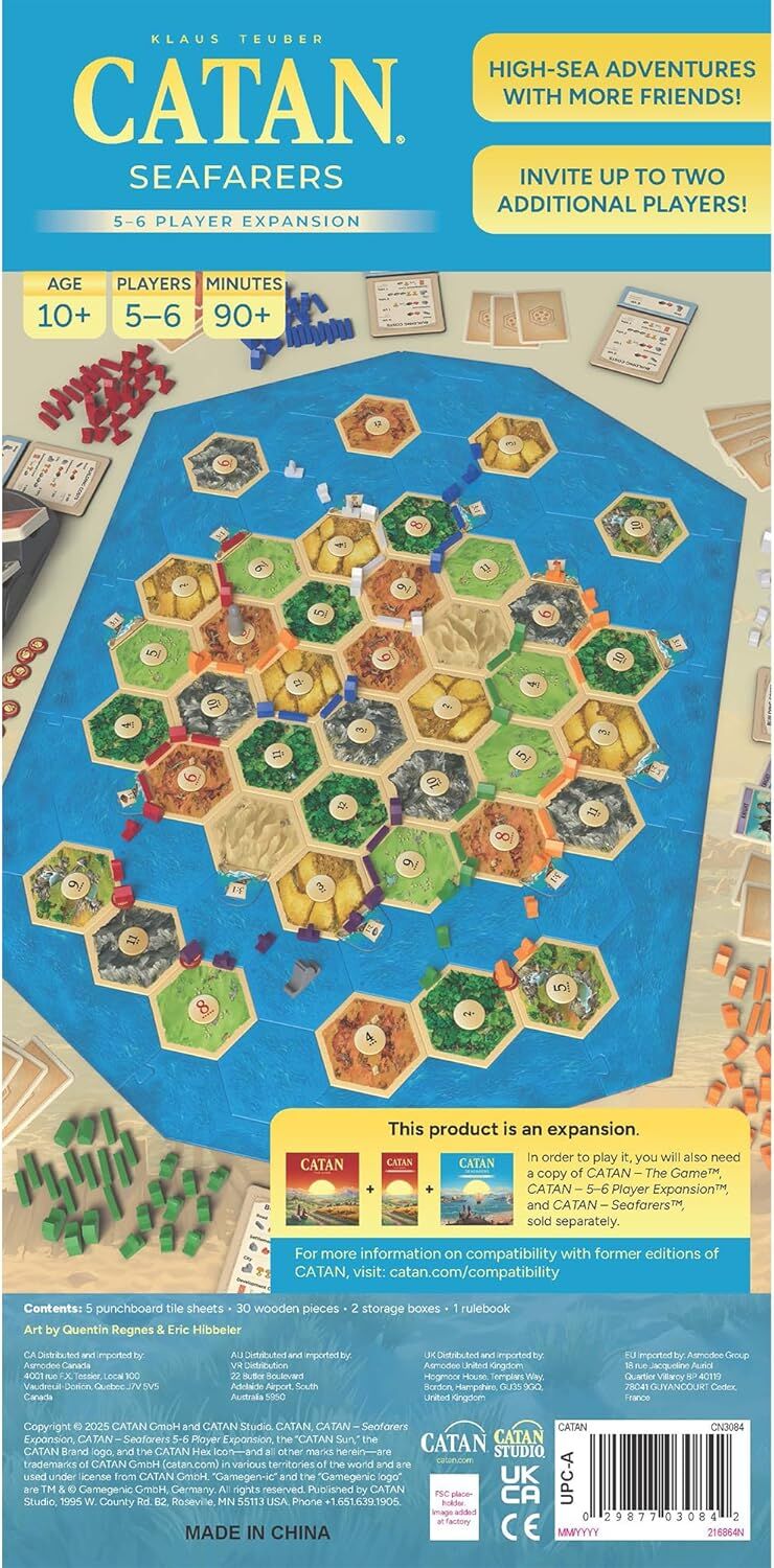 CATAN (6th Edition) - Seafarers 5-6 Player Expansion