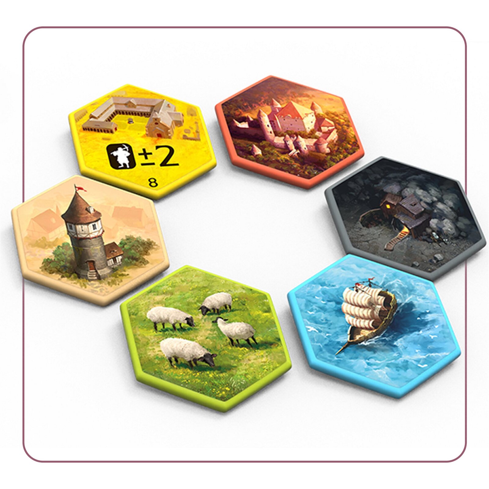 Castles of Burgundy - Special Edition: Upgraded Hex Acrylic