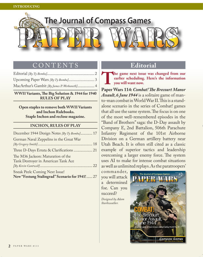 Paper Wars Issue #113: Inchon, MacArthur's Gambit