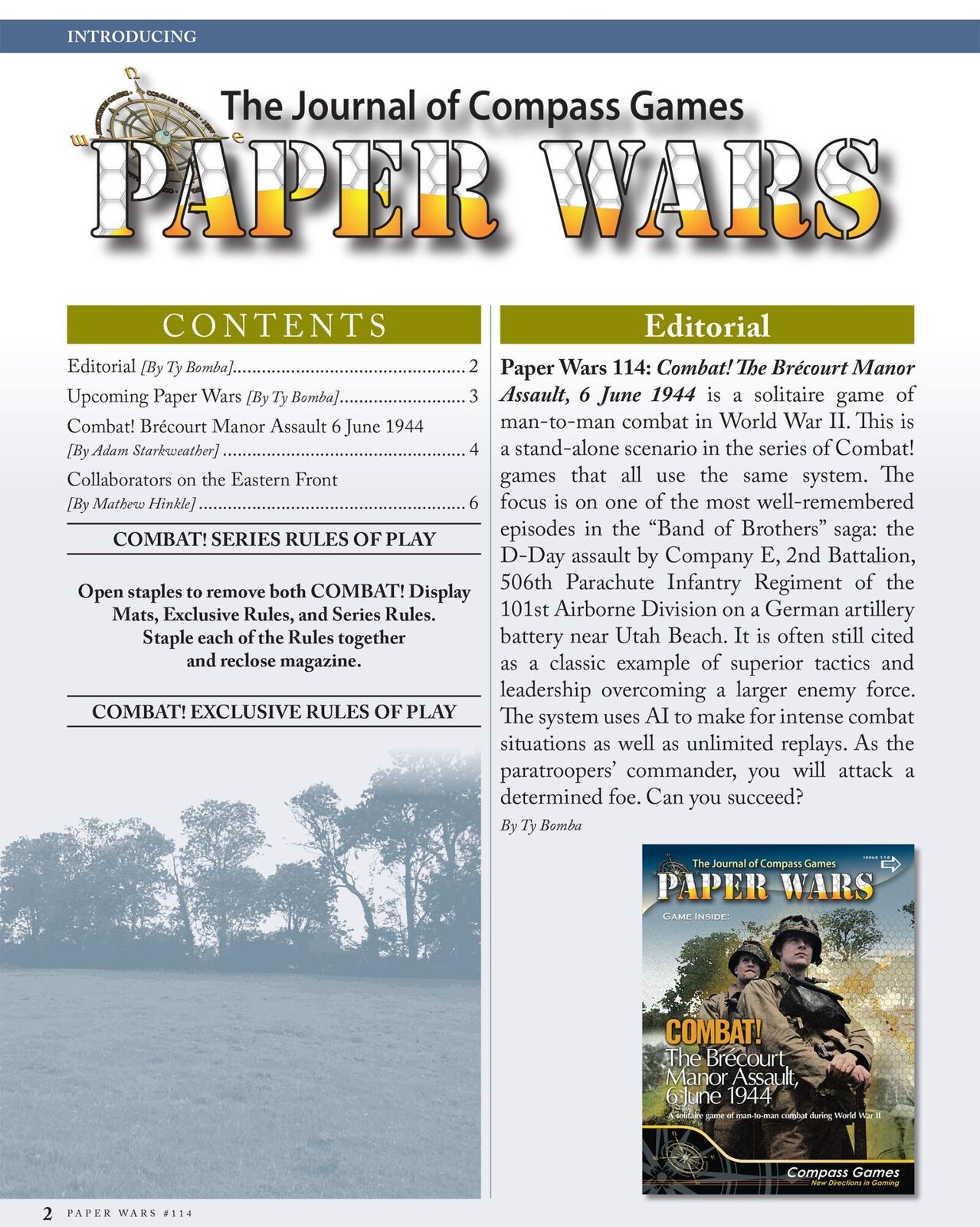 Paper Wars #114: Combat! The Brecourt Manor Assault, 6 June 1944