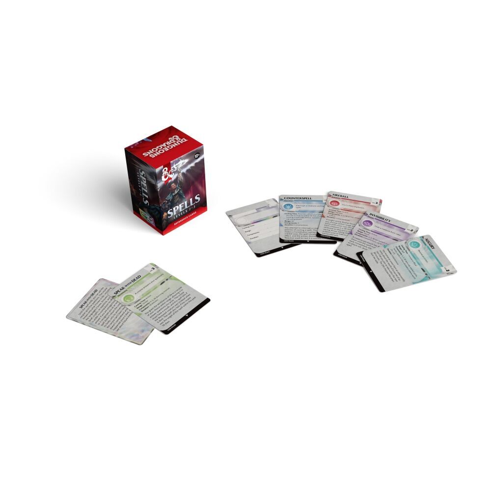 Dungeons & Dragons Reference Cards Spells Levels 2-3