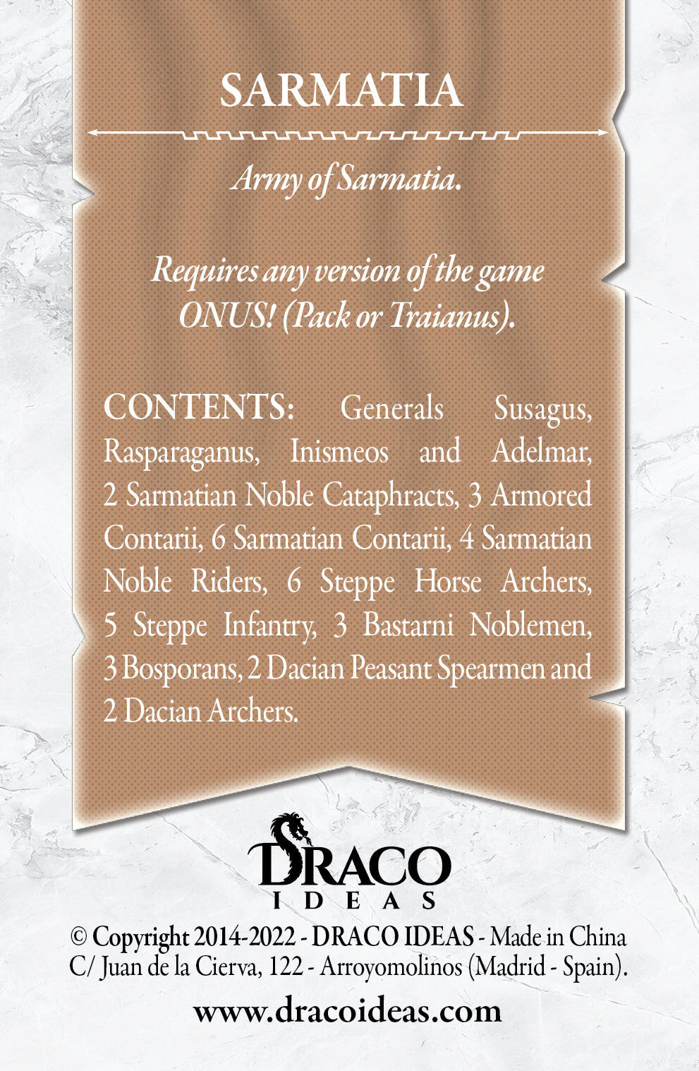 Onus! Army XII: Sarmatia Expansion