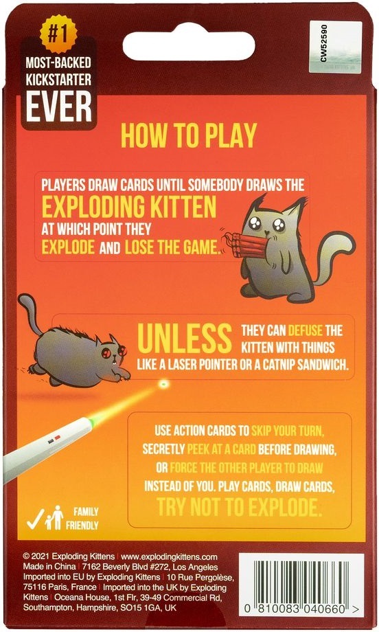 Exploding Kittens: 2 Player Edition