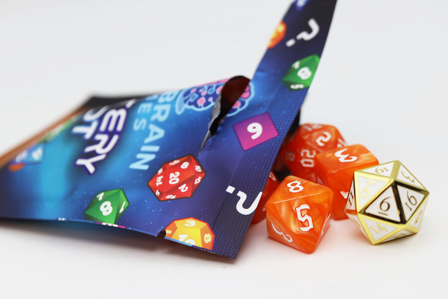 Mystery Loot: Plastic RPG Dice Set & Bonus Metal Die