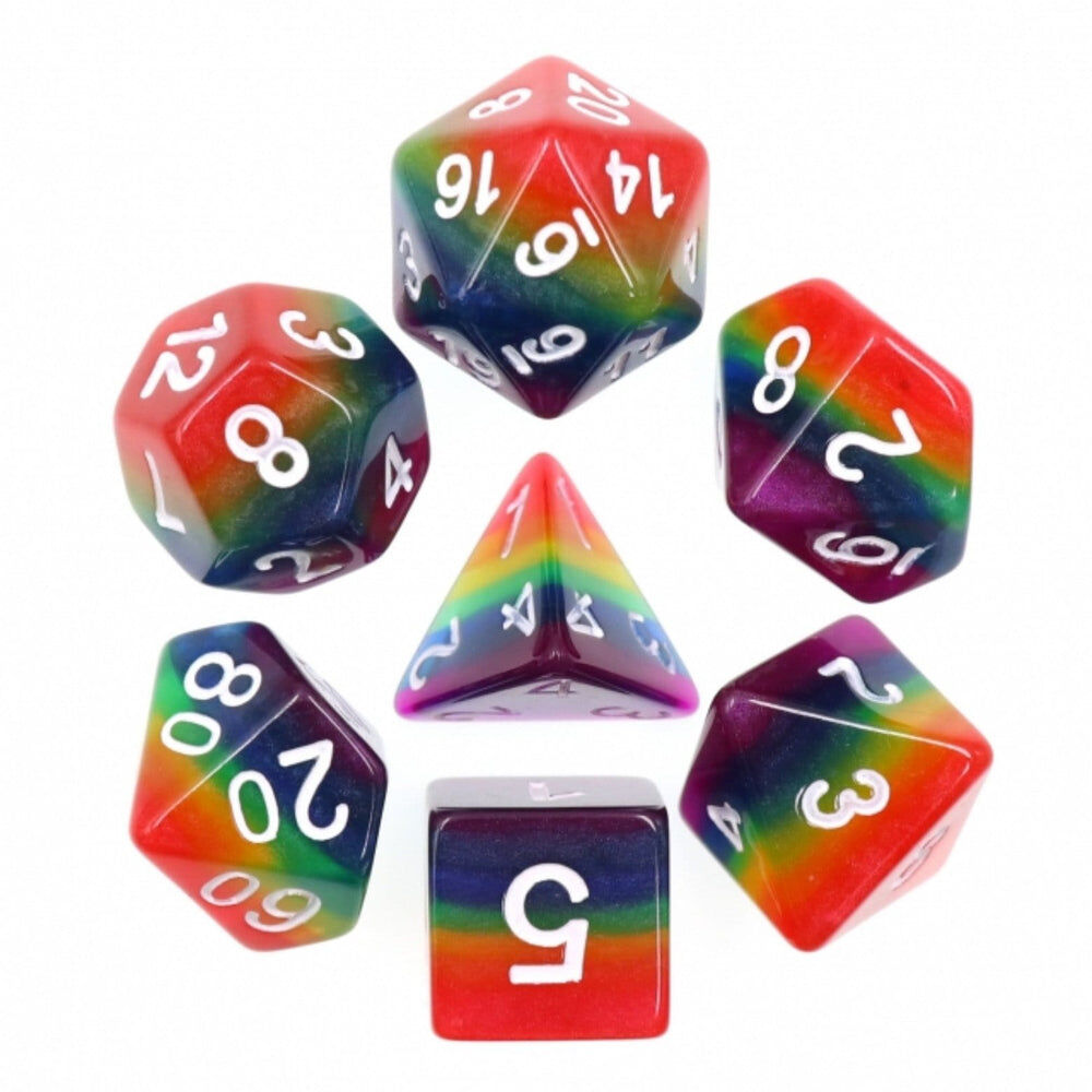 Rainbow Dice RPG Dice Set
