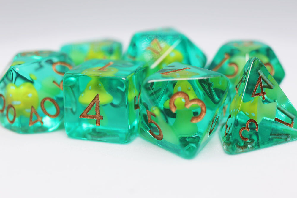 Yellow Mushroom RPG Dice Set