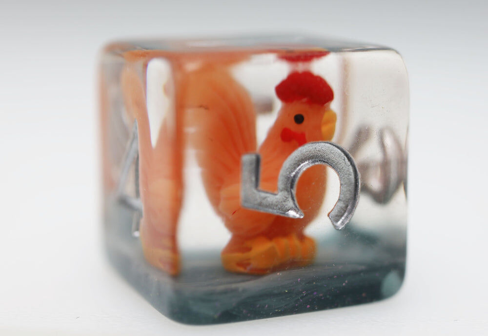 Crowing Rooster RPG Dice Set