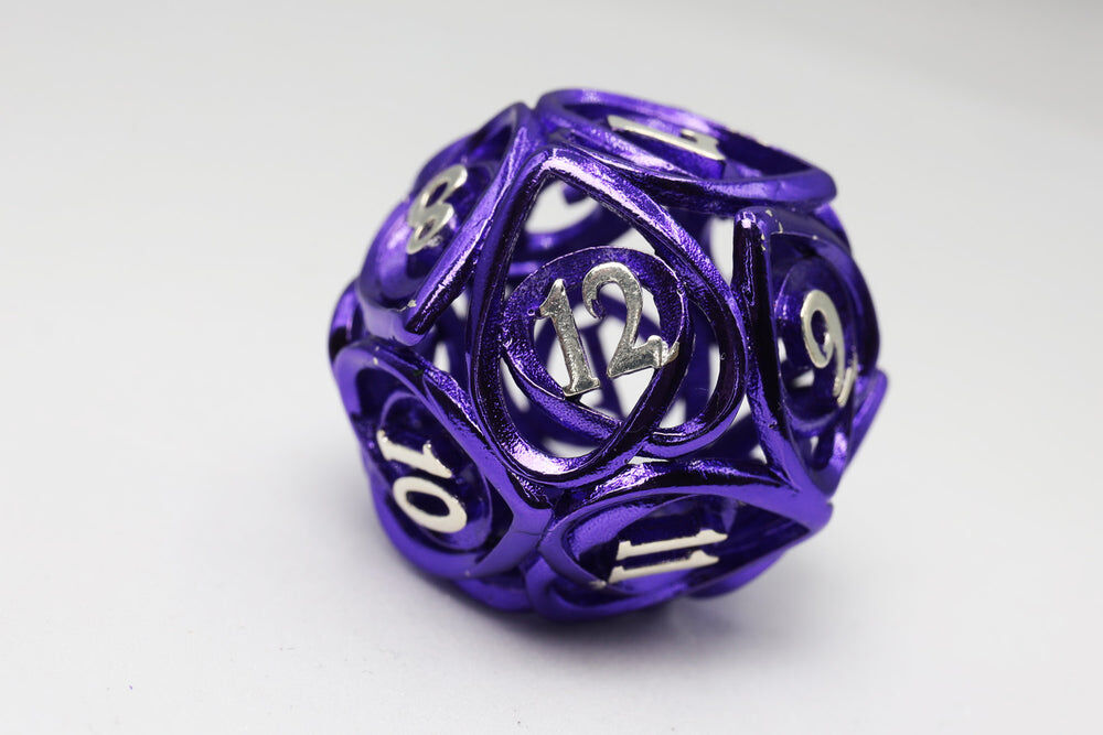 Hollow Hearts: Purple - Metal RPG Dice Set