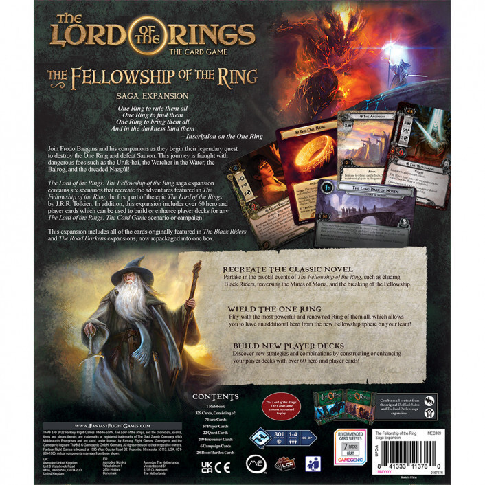 The Lord of the Rings LCG: The Fellowship of the Ring Saga Expansion
