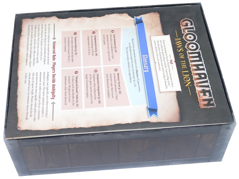 Folded Space Game Inserts: Gloomhaven - Jaws of the Lion Version 2