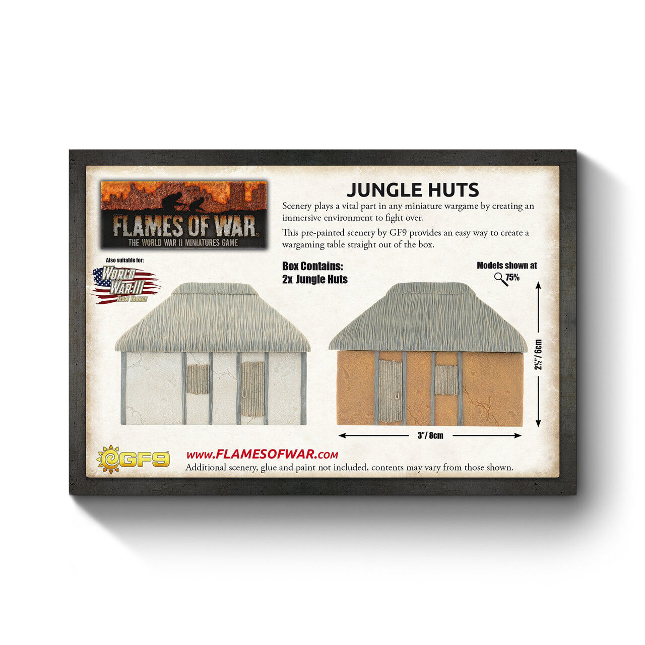 Battlefield in a Box: Flames of War: Jungle Huts (x2)