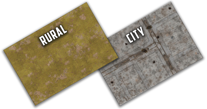Gaming Mat - Rural/City (6x4)