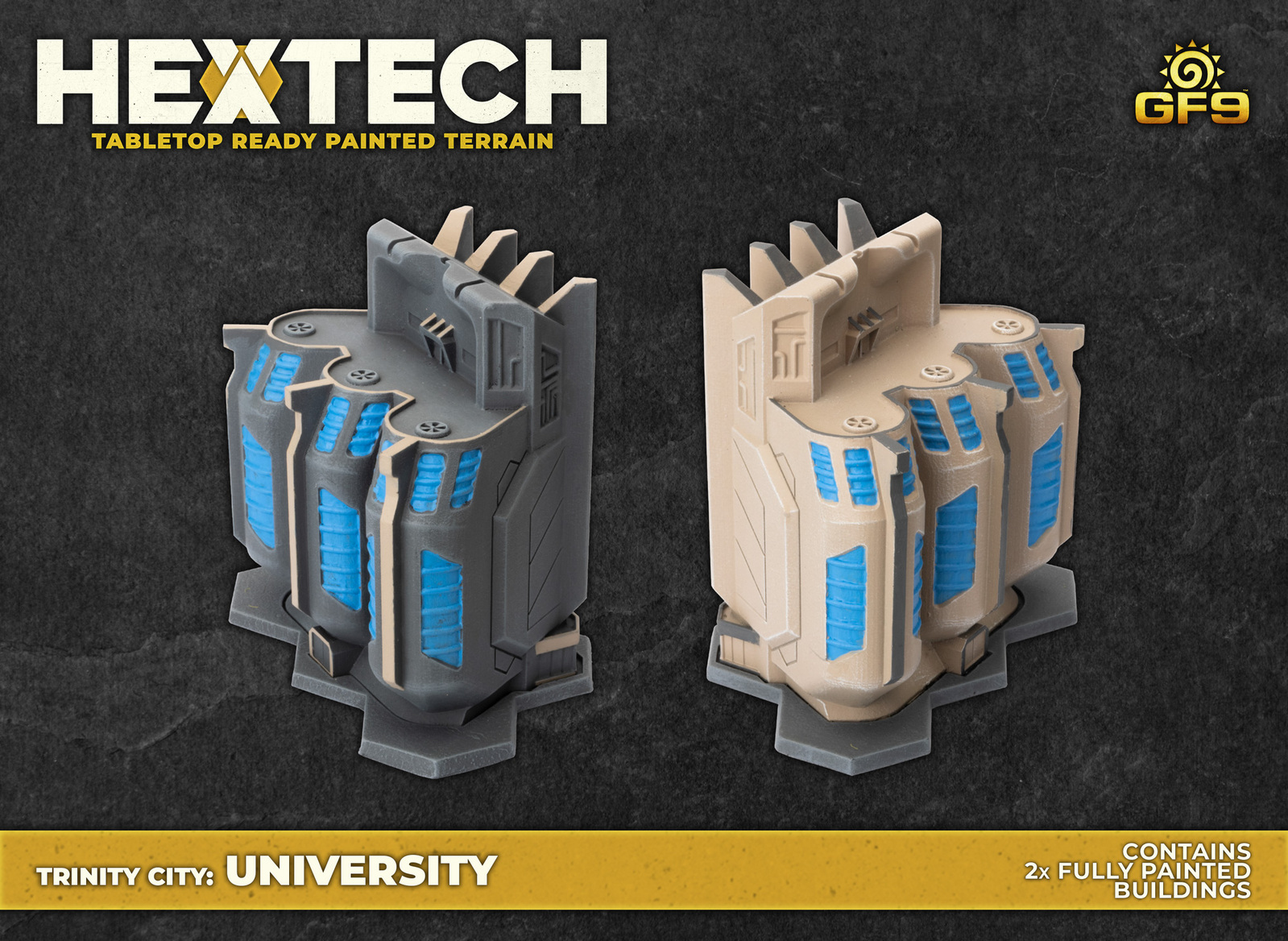 Hextech: Trinity City University (Two Painted Buildings)