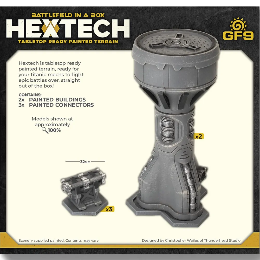 Hextech: Industrial Fluidworks: Pressure Towers (x2)
